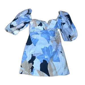 NWT Rumer XS Leila Cut Out Mini Dress Linen Revolve MSRP $269